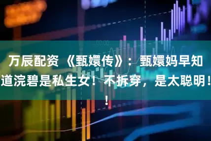 万辰配资 《甄嬛传》：甄嬛妈早知道浣碧是私生女！不拆穿，是太聪明！